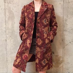 CAbi Womens Size 10 Maroon Mid-length Jacket